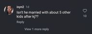 Instagram user's comment on Yaya's post